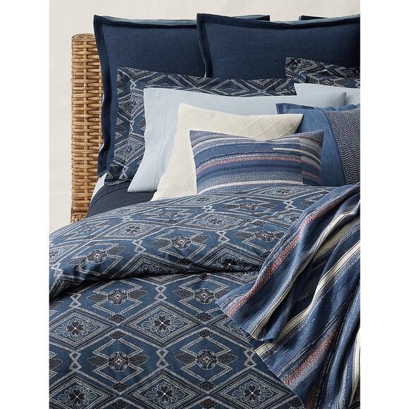 Ralph Lauren Other - Ralph Lauren Francois FULL/QUEEN Navy Pattern Duvet Cover ~ New